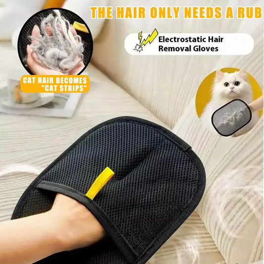 Pet Deshedding & Grooming Gloves ( Kitten-friendly)