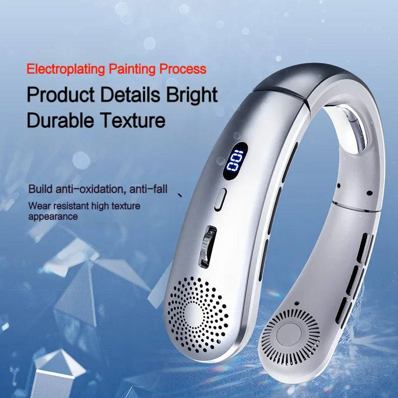 Neck Fan,Lightweight Wearable Fan, 5 Speed Hands Free Fan for Indoor & Outdoor