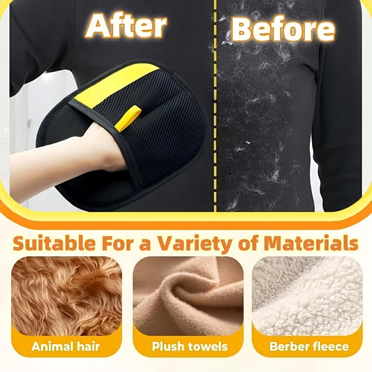 Pet Deshedding & Grooming Gloves (Adjustable Fit)