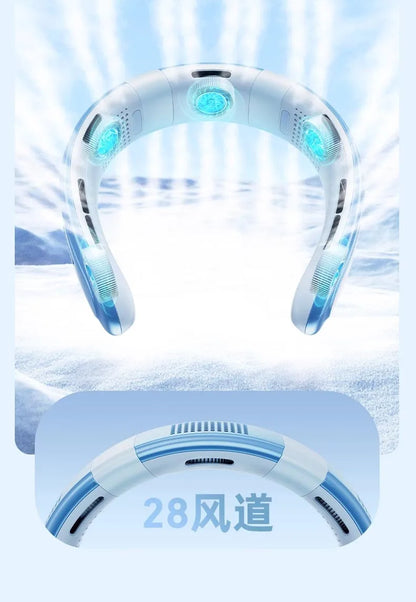 Portable Neck Fan 10000mAh Rechargeable Fan Mini 3-Speeds Large Wind Outdoor Silent Electric Ventilador for Home Camping Outdoor