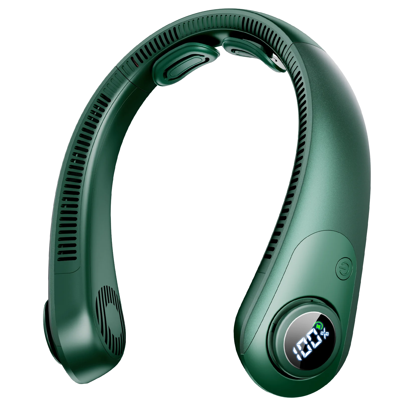 5000 mAh Portable neck fan - USB interface for charging, capacity, 5-speed settings, non-handheld bladeless design, suitable for outdoor