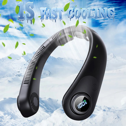 5000mAh USB Rechargeable Neck Fan